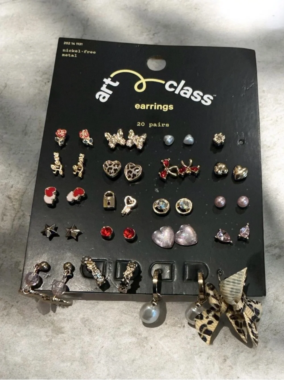 Buy 1 get 1 50% Multi Colored Mixed Stud and Dangle Earring Set